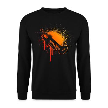 Trumpet Player Trumpet Playing Trumpet Player - Unisex Sweatshirt - black - Front - Alina (178cm) & Michal (187cm)
