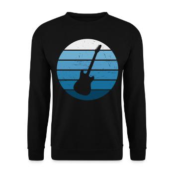 Guitariste Femme Guitariste Guitariste Hommes Guitariste - Sweat-shirt Unisexe - noir - Devant - Alina (178cm) & Michal (187cm)