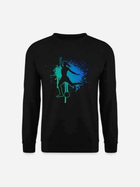 Herren Fussballspielen Fussballer Fussball - Unisex Pullover - Schwarz