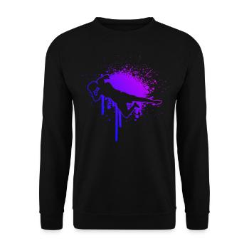 Goalkeeper Football Player Men Football Player Female Footballer - Unisex Sweatshirt - black - Front - Alina (178cm) & Michal (187cm)