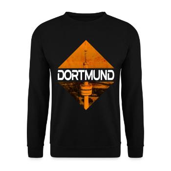 Dortmund Allemagne Ville Skyline Accueil Amour - Sweat-shirt Unisexe - noir - Devant - Alina (178cm) & Michal (187cm)