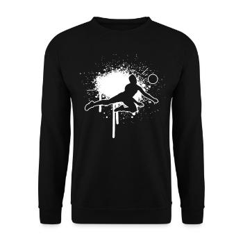 Volley-ball masculin Volley-ball Volley-ball Volleyballsp - Sweat-shirt Unisexe - noir - Devant - Alina (178cm) & Michal (187cm)