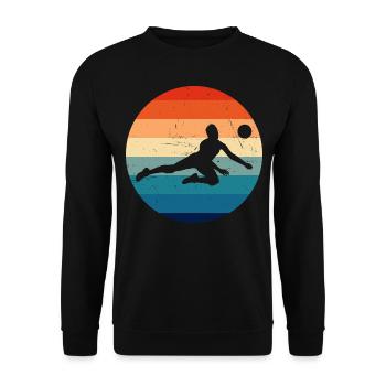 Volleyball Player Volley Volleyball Women - Unisex Sweatshirt - black - Front - Alina (178cm) & Michal (187cm)