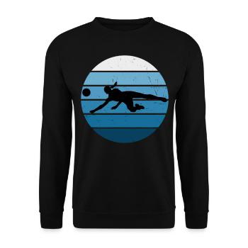 Volleyball Volleyball Masculin Femmes - Sweat-shirt Unisexe - noir - Devant - Alina (178cm) & Michal (187cm)