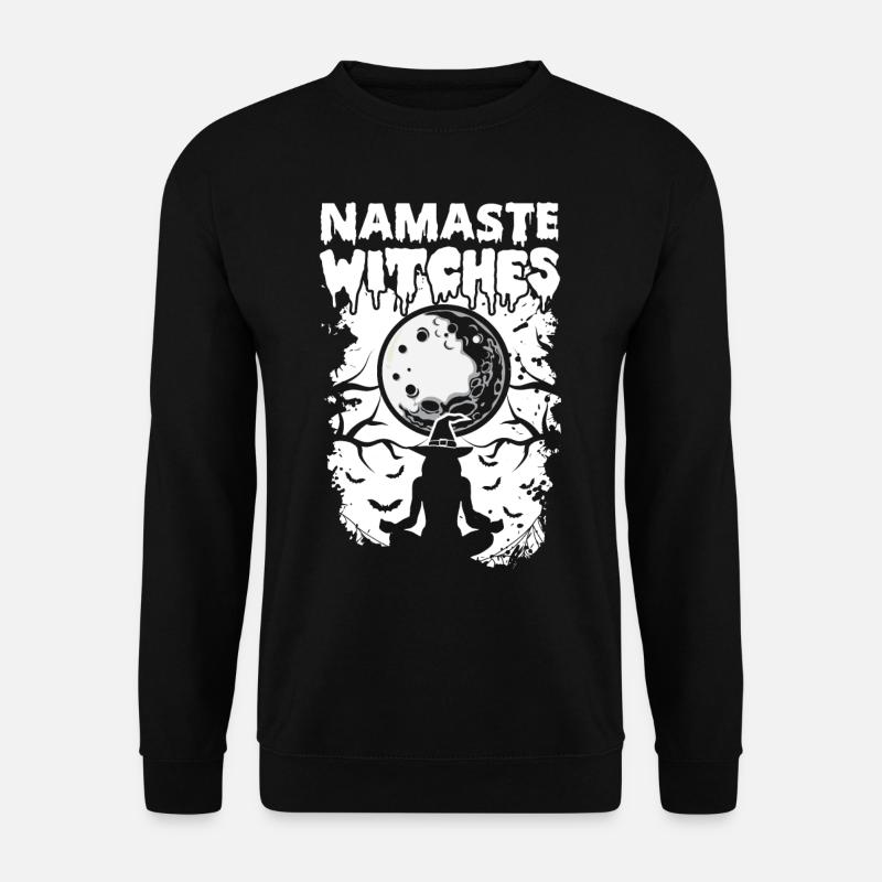 Namaste Witches Meditation Hexe - Unisex Pullover - Schwarz