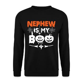 Neveu est mon Boo Halloween - Sweat-shirt Unisexe - noir - Devant - Alina (178cm) & Michal (187cm)