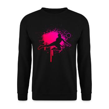 Volley Volleyball Player Women's Volleyball Player - Unisex Sweatshirt - black - Front - Alina (178cm) & Michal (187cm)