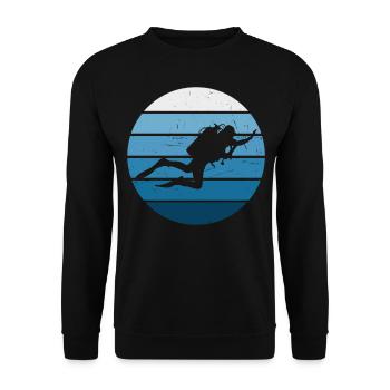 Plongée libre Tauchen Plongée sous-marine Tauchen Plongée - Sweat-shirt Unisexe - noir - Devant - Alina (178cm) & Michal (187cm)