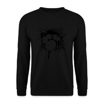 Batterie Femme Percussionniste - Sweat-shirt Unisexe - noir - Devant - Alina (178cm) & Michal (187cm)