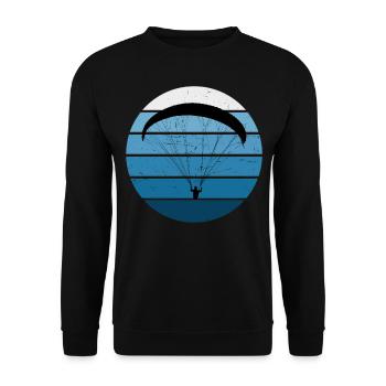 Paragliding Paragliding Paragliding Paragliders - Unisex Sweatshirt - black - Front - Alina (178cm) & Michal (187cm)