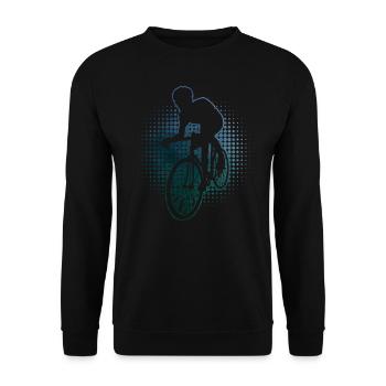 Femmes Vélo de route Vélo de route Cyclisme de route Hommes - Sweat-shirt Unisexe - noir - Devant - Alina (178cm) & Michal (187cm)