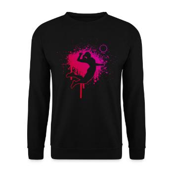 Joueuses de volleyball Jouer au volleyball - Sweat-shirt Unisexe - noir - Devant - Alina (178cm) & Michal (187cm)