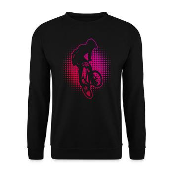 Bike bmx fahrrad Damen Herren bmx bmx jungen - Unisex Pullover - Schwarz - Vorne - Alina (178cm) & Michal (187cm)
