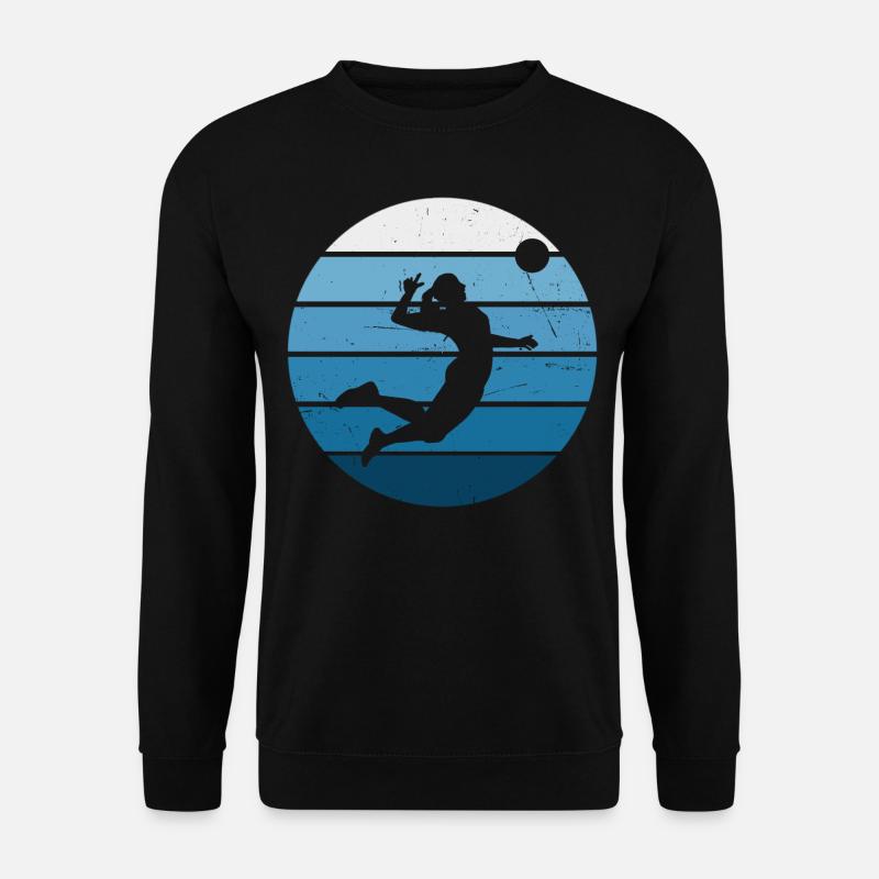Volleyball Volleyballer Damen Volley Herren - Unisex Pullover - Schwarz