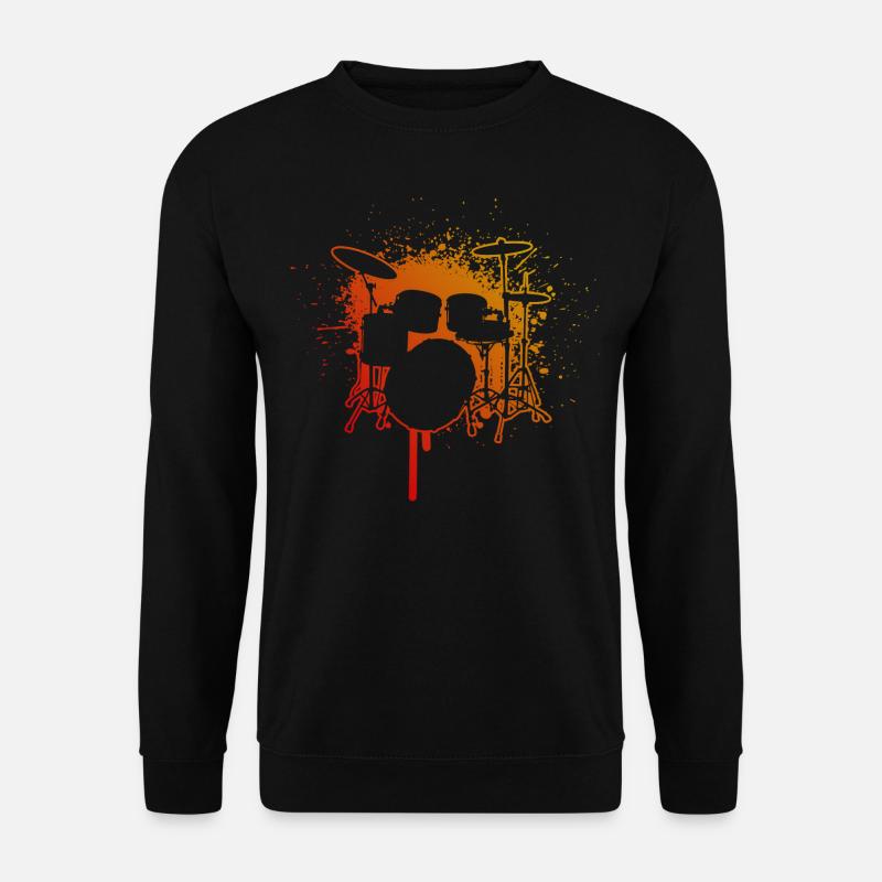 Percussionniste Hommes Batteur Batteur - Sweat-shirt Unisexe - noir