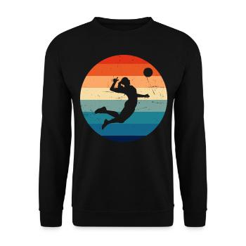 Joueur de volleyball masculin Volleyball féminin Volleyball féminin - Sweat-shirt Unisexe - noir - Devant - Alina (178cm) & Michal (187cm)
