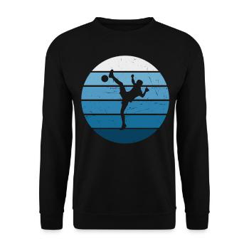 Damen Herren Futnet Spieler Fussballtennis - Unisex Pullover - Schwarz - Vorne - Alina (178cm) & Michal (187cm)