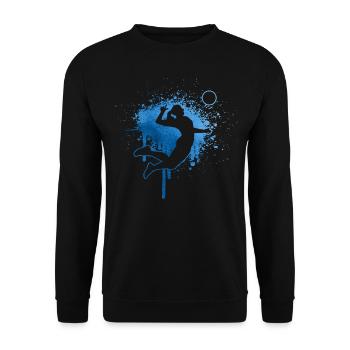 Volleyball Volleyball Volleyball Femmes - Sweat-shirt Unisexe - noir - Devant - Alina (178cm) & Michal (187cm)