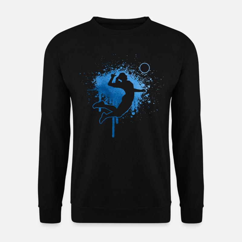 Volleyball Volleyballspielen Volley Damen - Unisex Pullover - Schwarz