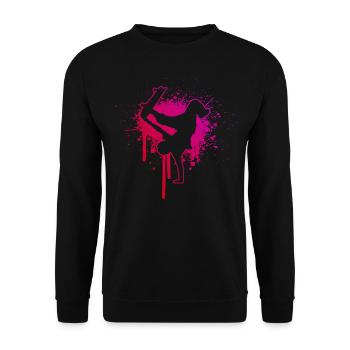 Skating Skater Skateboarding Women Skateboarder - Unisex Sweatshirt - black - Front - Alina (178cm) & Michal (187cm)