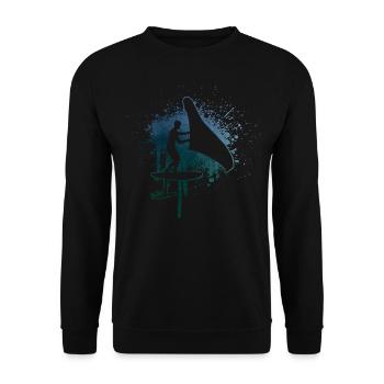 wingsurfen wingfoil Femmes Hommes wingsurf - Sweat-shirt Unisexe - noir - Devant - Alina (178cm) & Michal (187cm)