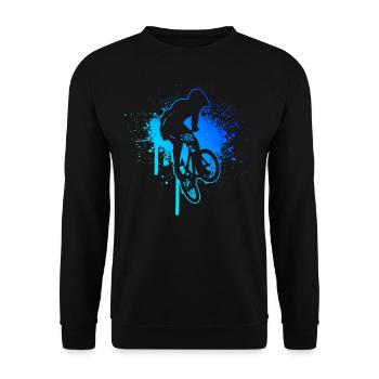 Vélo Femmes bmx garçons bmx vélo hommes bmx - Sweat-shirt Unisexe - noir - Devant - Alina (178cm) & Michal (187cm)