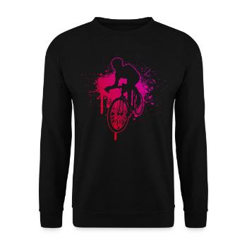 Vélo de route Vélo de route Vélo de route Hommes Cyclistes sur route - Sweat-shirt Unisexe - noir - Devant - Alina (178cm) & Michal (187cm)