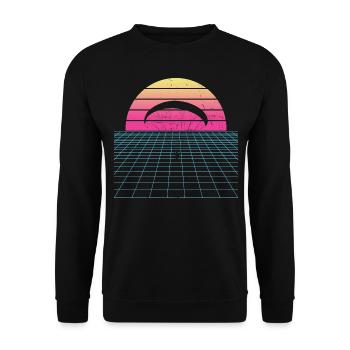 Paragliding Paragliding Paragliding - Unisex Sweatshirt - black - Front - Alina (178cm) & Michal (187cm)