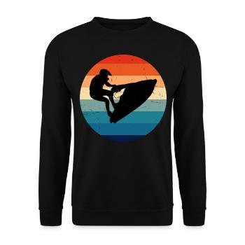 Jetski Sports nautiques Femmes Hommes Jet Ski - Sweat-shirt Unisexe - noir - Devant - Alina (178cm) & Michal (187cm)