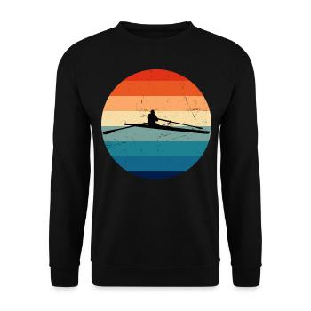 Aviron Rameurs Hommes Aviron Femmes - Sweat-shirt Unisexe - noir - Devant - Alina (178cm) & Michal (187cm)