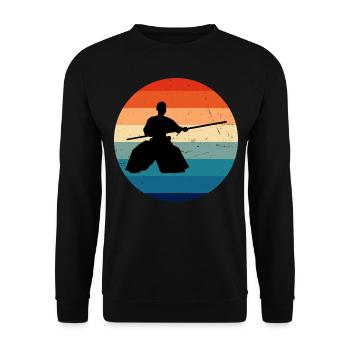 Martial Arts Damen Kampfsport Aikidoka Herren - Unisex Pullover - Schwarz - Vorne - Alina (178cm) & Michal (187cm)