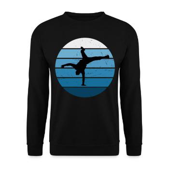 Bgirl Break Dance Breakdance Hommes Bboy - Sweat-shirt Unisexe - noir - Devant - Alina (178cm) & Michal (187cm)