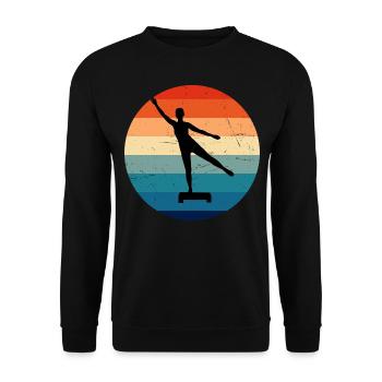 Konditionstraining Aerobic Krafttraining Aerobic - Unisex Pullover - Schwarz - Vorne - Alina (178cm) & Michal (187cm)