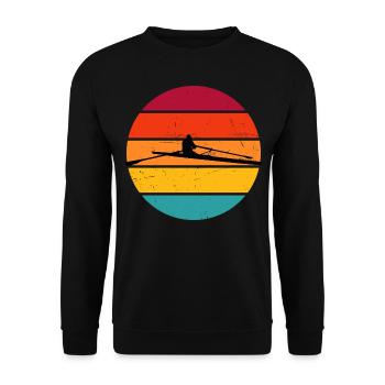 Aviron Rameurs Aviron Hommes Femmes - Sweat-shirt Unisexe - noir - Devant - Alina (178cm) & Michal (187cm)