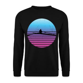Aviron Femmes Rameurs Hommes - Sweat-shirt Unisexe - noir - Devant - Alina (178cm) & Michal (187cm)