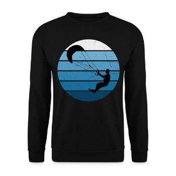 Kitesurf Femmes Kitesurfer Kitesurf Kitesurf Kite - Sweat-shirt Unisexe - noir - Devant - Alina (178cm) & Michal (187cm)