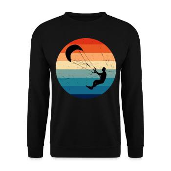 Kitesurf Kite Kitesurfer Kitesurfing Kitesurfen - Sweat-shirt Unisexe - noir - Devant - Alina (178cm) & Michal (187cm)