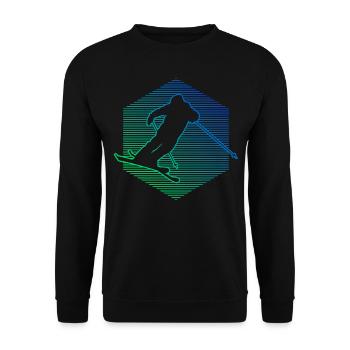 Women's Slopestyle Men's Ski Freestyle Freestyle Sk - Unisex Sweatshirt - black - Front - Alina (178cm) & Michal (187cm)