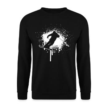 Freestyle Ski Slopestyle Ski Freestyle Ski Jumping - Unisex Pullover - Schwarz - Vorne - Alina (178cm) & Michal (187cm)