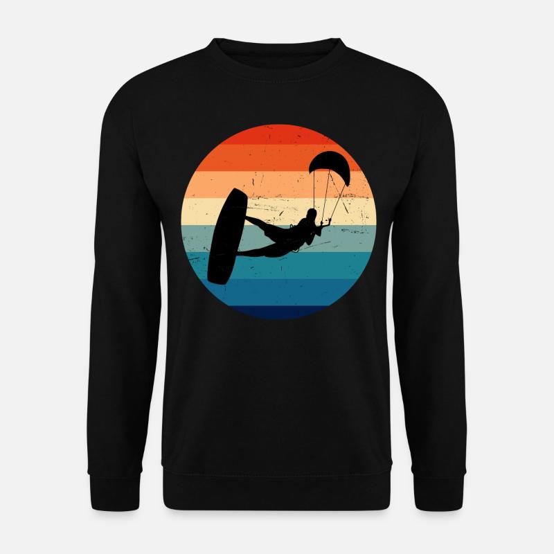 Kitesurfing Kiten Kite Kitesurfer Kitesurf - Unisex Pullover - Schwarz