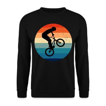 Cyclisme Vélo bmx Hommes bmx Garçons BMX Vélo - Sweat-shirt Unisexe - noir - Devant - Alina (178cm) & Michal (187cm)