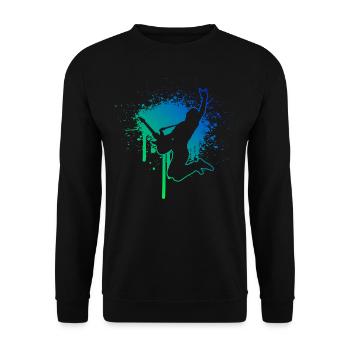 Egitarre Gitarrenspieler Guitar Damen classical gu - Unisex Pullover - Schwarz - Vorne - Alina (178cm) & Michal (187cm)