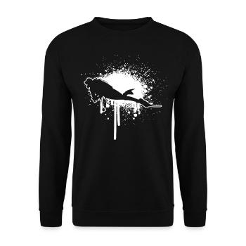 Plongée libre Plongeur Plongeur Plongée - Sweat-shirt Unisexe - noir - Devant - Alina (178cm) & Michal (187cm)