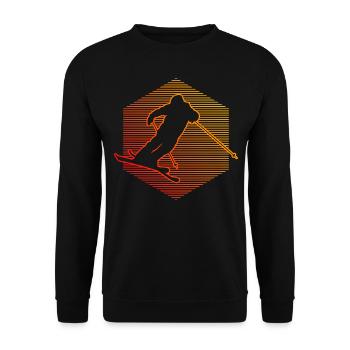 Ski Freestyle Ski Jumping Freestyle Ski Men - Unisex Sweatshirt - black - Front - Alina (178cm) & Michal (187cm)