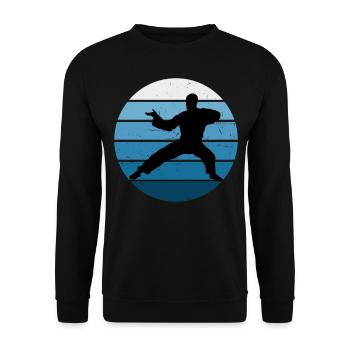 Women's Martial Arts Kungfu Wushu Kung Fu Men - Unisex Sweatshirt - black - Front - Alina (178cm) & Michal (187cm)