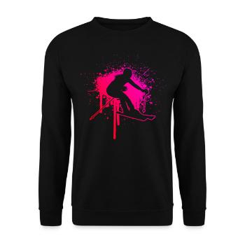 Stunt Ski Winter Sports Skiing Women - Unisex Sweatshirt - black - Front - Alina (178cm) & Michal (187cm)