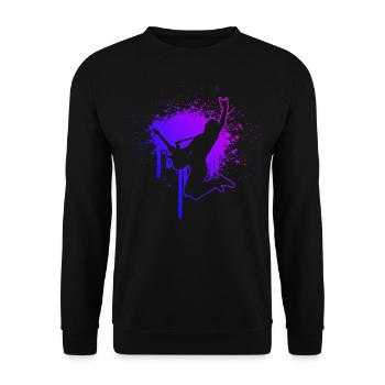 Guitare Homme Guitare Electrique Femme Joueur - Sweat-shirt Unisexe - noir - Devant - Alina (178cm) & Michal (187cm)