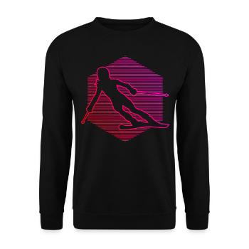 Skieur Cascade Ski Femmes Ski Freestyle Skif - Sweat-shirt Unisexe - noir - Devant - Alina (178cm) & Michal (187cm)