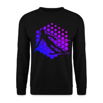 Skieur acrobatique féminin Cascadeur Hommes - Sweat-shirt Unisexe - noir - Devant - Alina (178cm) & Michal (187cm)