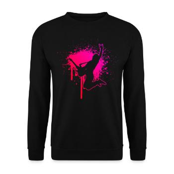 Guitare Homme Guitariste Guitare Electrique - Sweat-shirt Unisexe - noir - Devant - Alina (178cm) & Michal (187cm)